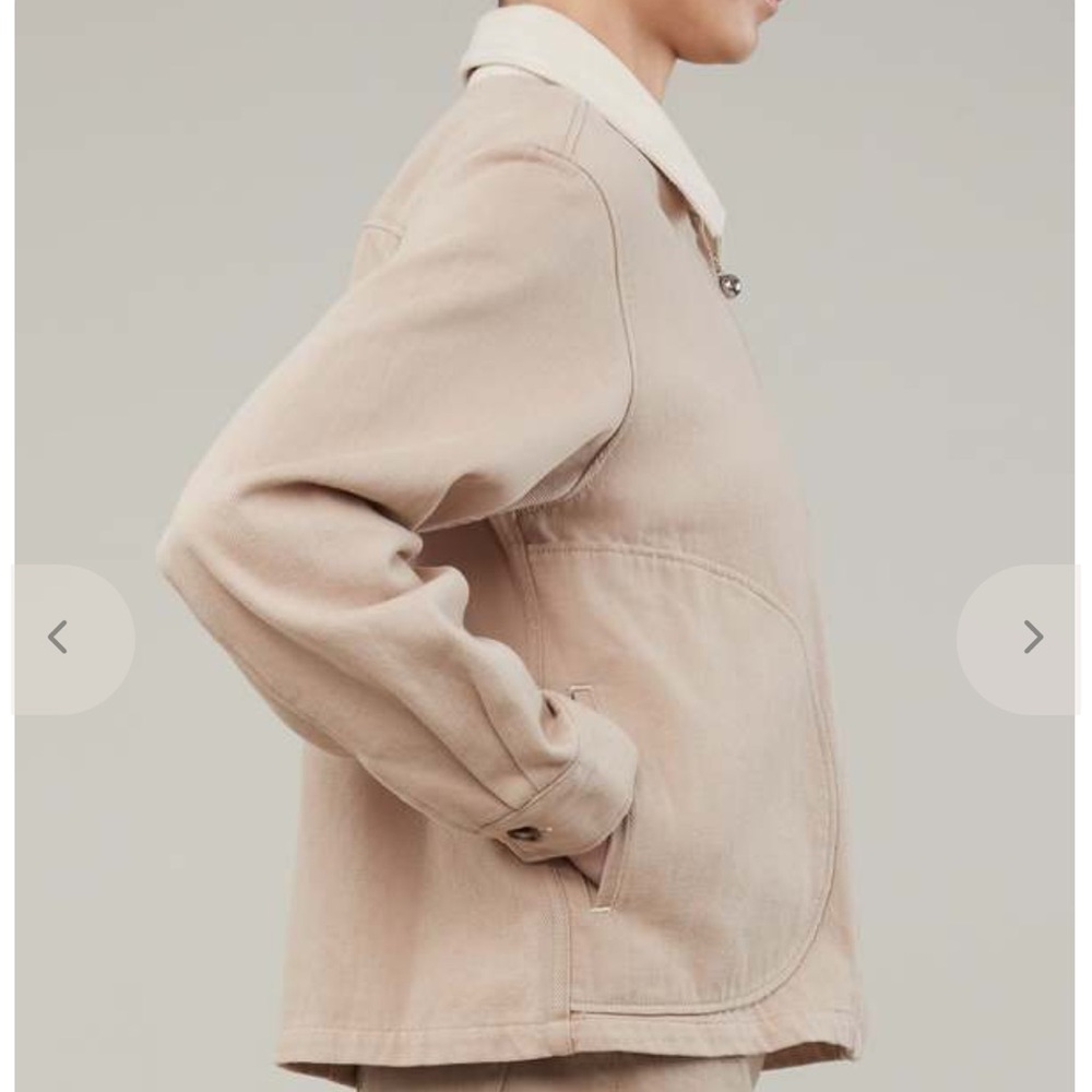 Still Here Arcade  Zip-Front Jacket with Contrast Collar Small - Picture 7 of 8